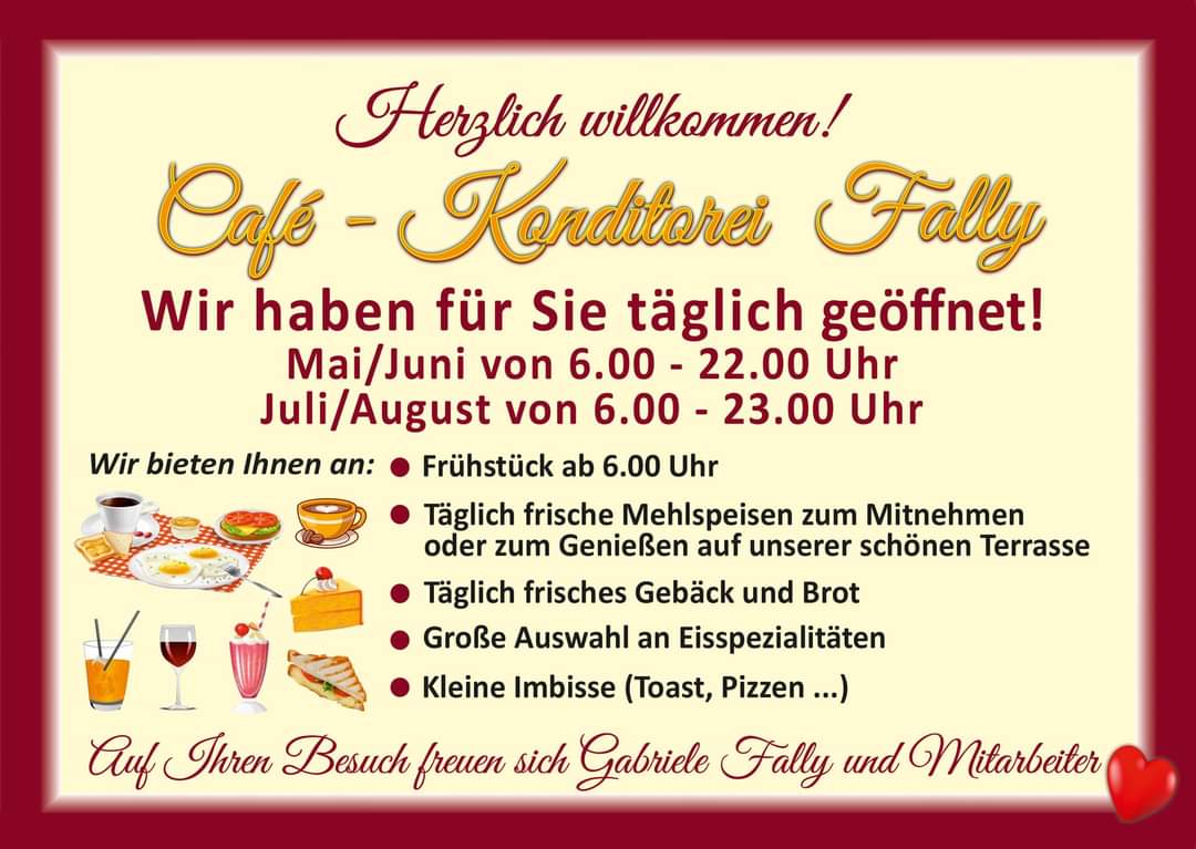 Sommeröffnungszeiten 2024